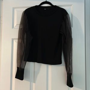 Zara Puffer Sleeve Top